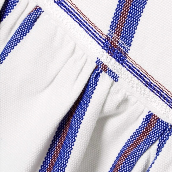 Isabel Marant Etoile White and Blue Striped Mini Skirt size 42 - Picture 2 of 11